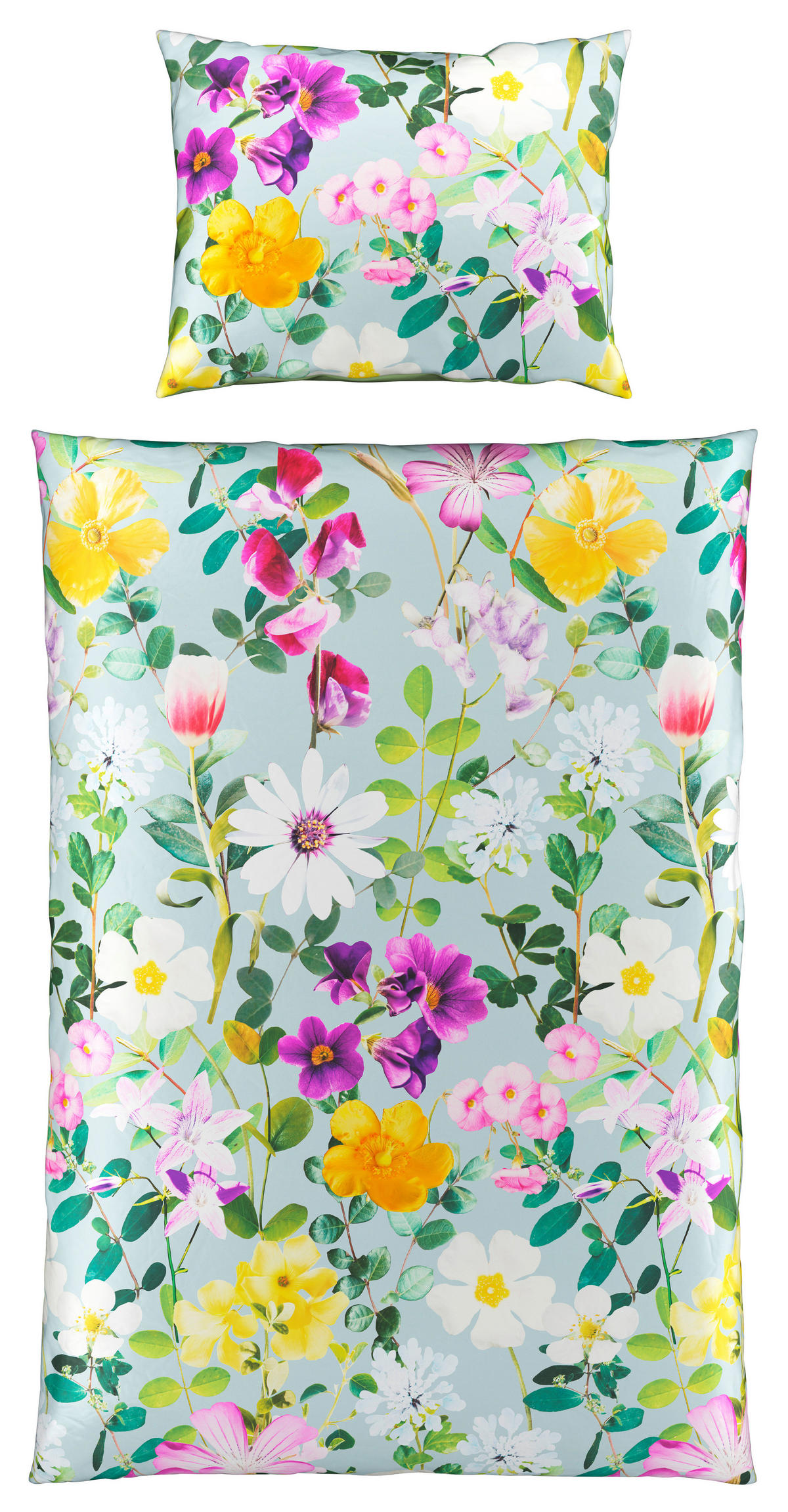WENDEBETTWÄSCHE NAARDEN Satin 140/200 cm  - Multicolor, KONVENTIONELL, Textil (140/200cm) - Bio:Vio