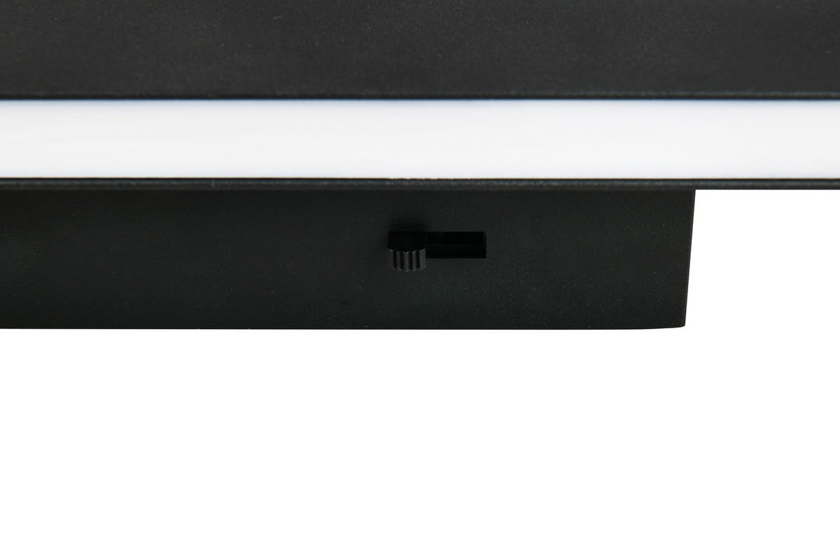LED-WANDLEUCHTE 28/4,5/8 cm  - Schwarz, Design, Kunststoff/Metall (28/4,5/8cm) - Novel