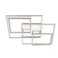 LED-DECKENLEUCHTE 71,5/71,5/8,5 cm   - Chromfarben/Weiß, Trend, Kunststoff/Metall (71,5/71,5/8,5cm) - Novel