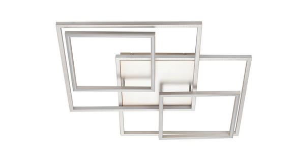 LED-DECKENLEUCHTE 71,5/71,5/8,5 cm   - Chromfarben/Weiß, Trend, Kunststoff/Metall (71,5/71,5/8,5cm) - Novel