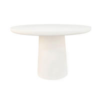 ESSTISCH 120/120/77 cm Nachbildung  Stein, Holzwerkstoff rund Weiß  - Weiß, MODERN, Holzwerkstoff/Stein (120/120/77cm) - MID.YOU