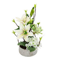KUNSTBLUME  - Multicolor/Braun, Basics, Keramik/Kunststoff (21/36cm)