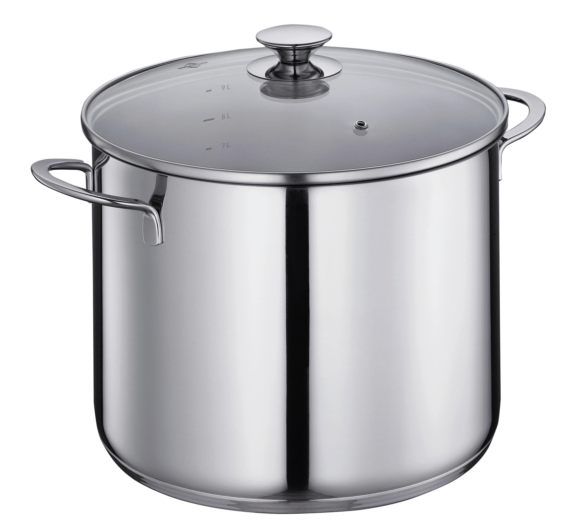 SUPPENTOPF CAPRI 10 L  - Edelstahlfarben/Transparent, Basics, Glas/Metall (26cm) - KÜCHENPROFI