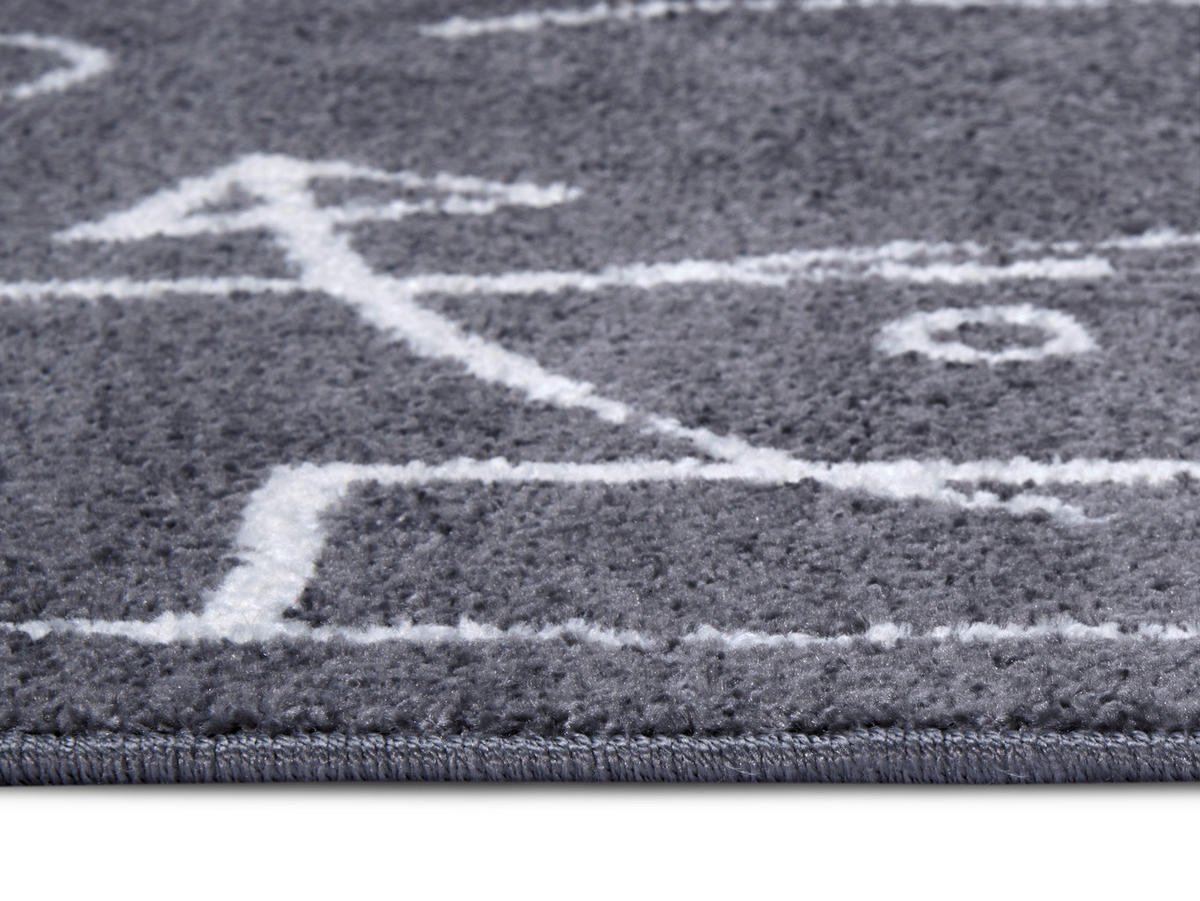 KINDERTEPPICH 160/235/235 cm Adventures  - Dunkelgrau, Design, Kunststoff/Textil (160/235/235cm)