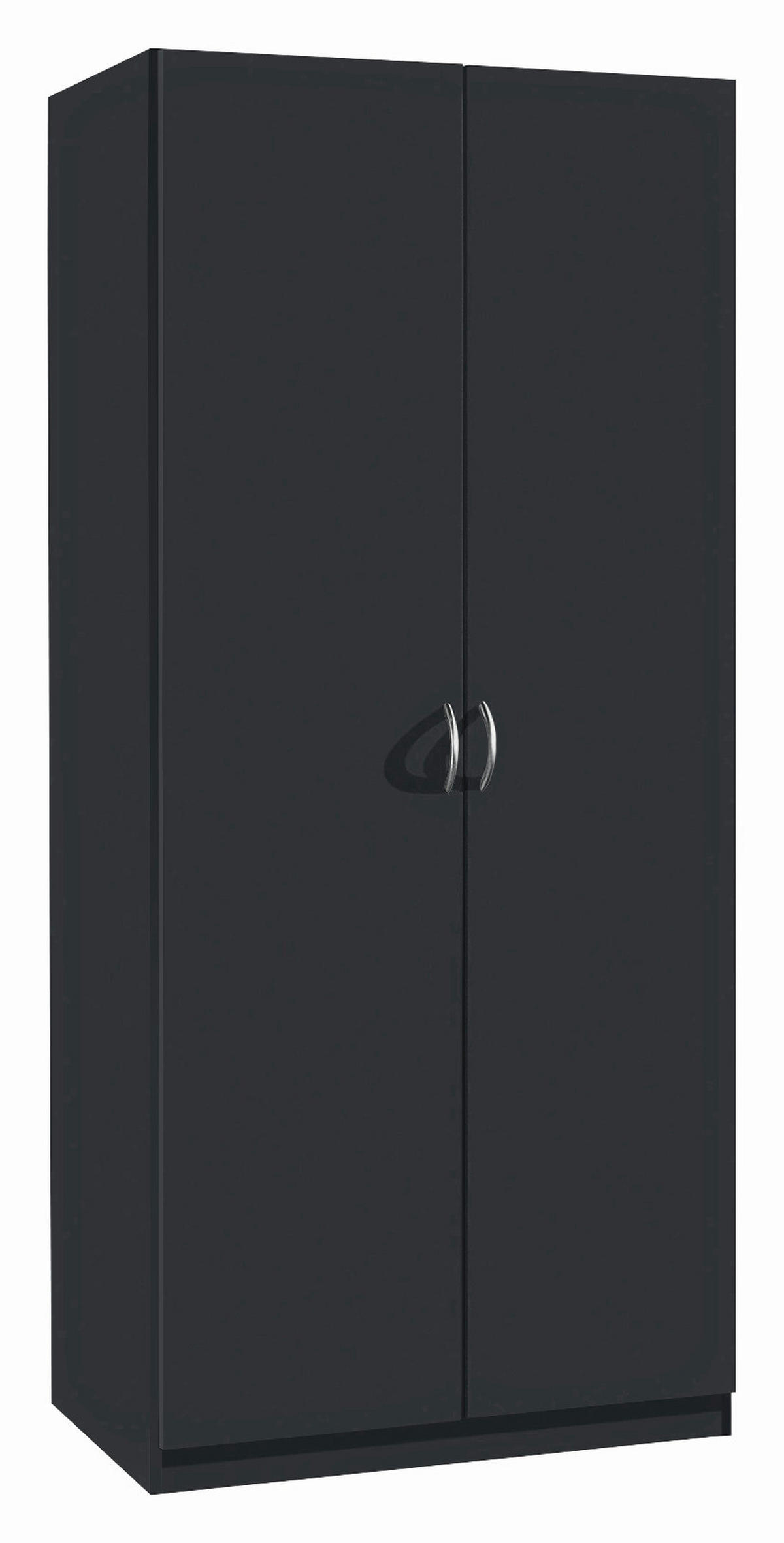 DREHTÜRENSCHRANK in Grau  - Silberfarben/Grau, Design, Holzwerkstoff/Kunststoff (91/197/54cm) - Boxxx