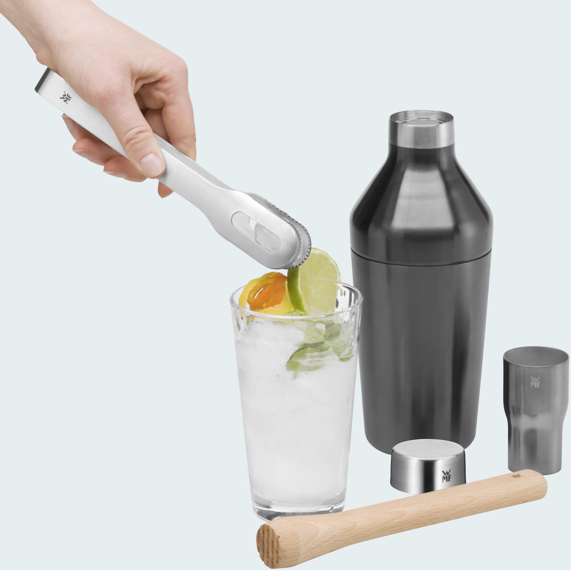 SET DE COCKTAIL - Silberfarben/Braun, Design, Holz/Metall - WMF