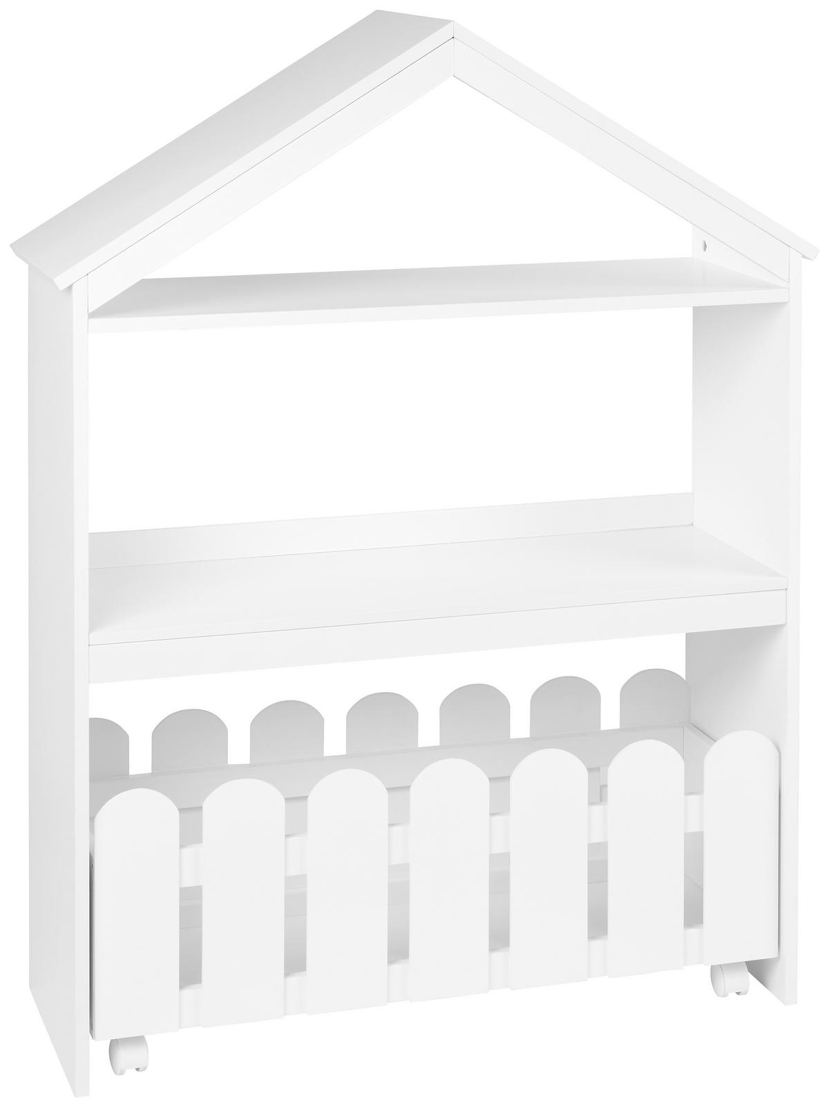DJEČJI REGAL  HOUSE  - bijela, Basics, drvni materijal/plastika (87/114/30cm) - My Baby Lou