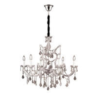 KRONLEUCHTER Theresa   - Silberfarben, LIFESTYLE, Glas/Metall (78/145/78cm)