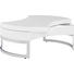 SOFFBORD - vit/kromfärg, Design, metall/träbaserade material (90/35/63/90cm)