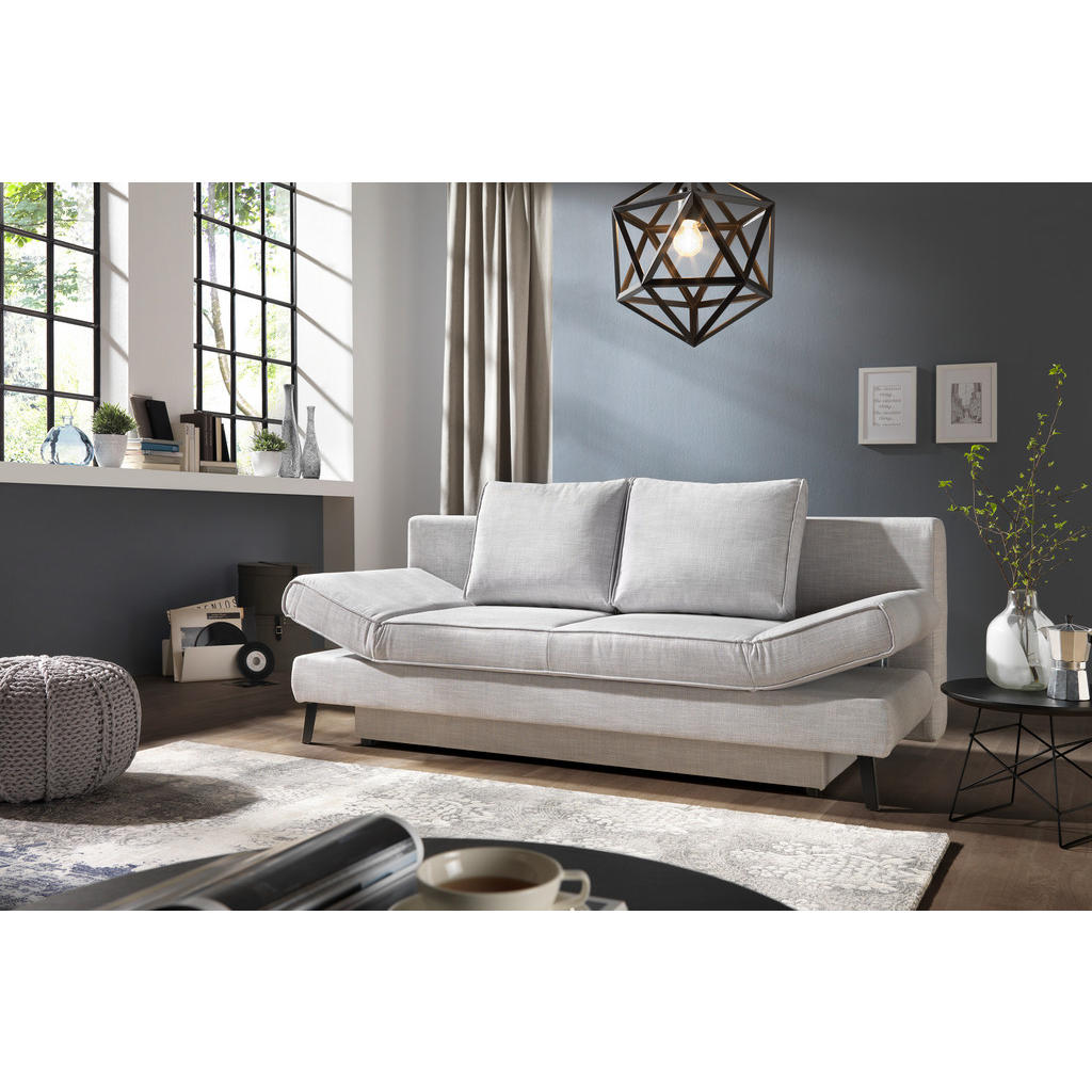 Thumbnail - Novel Schlafsofa Sidney, Dunkelrot, Textil, Uni, 200x85x90 cm, Stoffauswahl, Rücken echt, Wohnzimmer, Sofas & Couches, S...