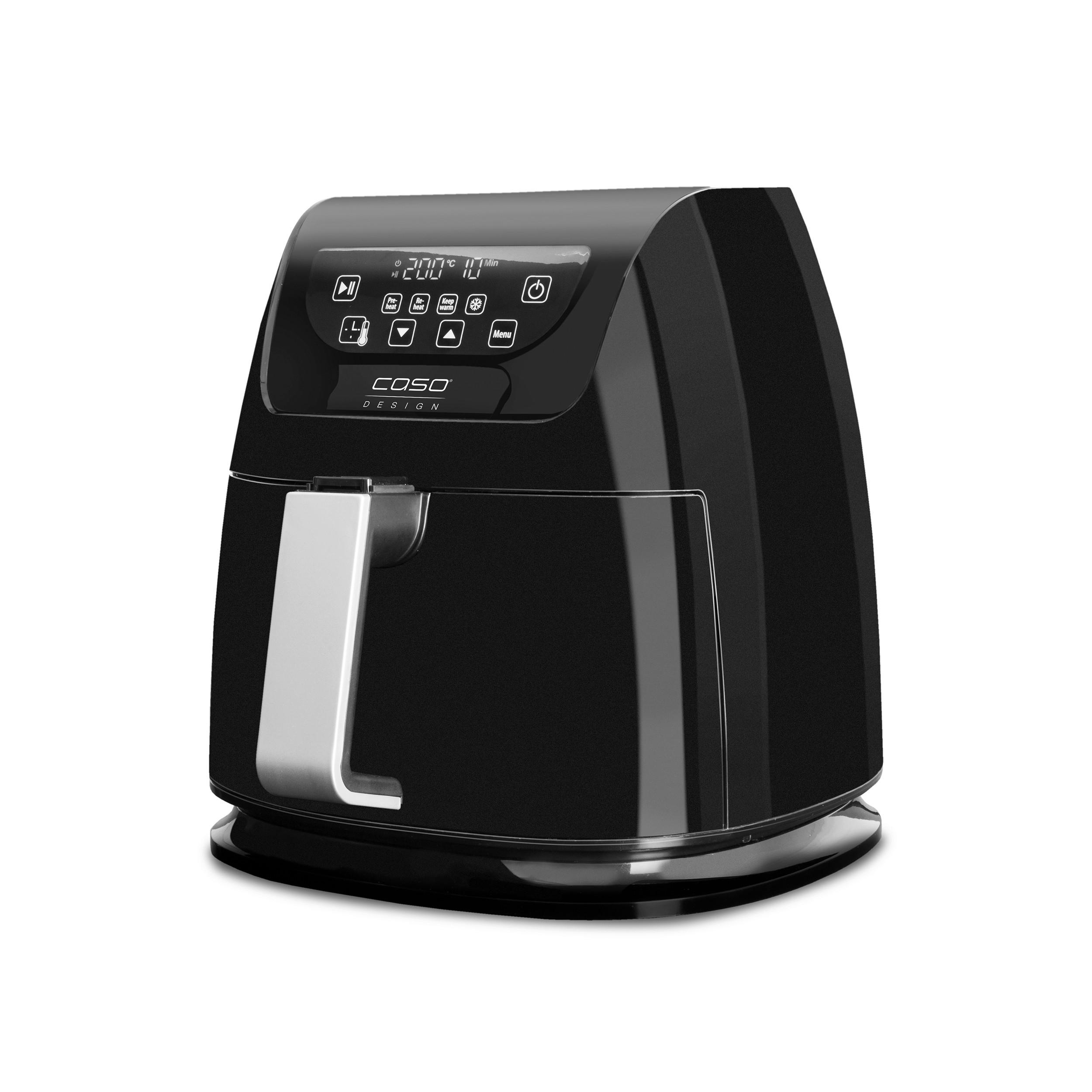 HEIßLUFTFRITTEUSE 3 L  - Schwarz, Basics, Kunststoff (28,5/30/37cm) - CASO Design