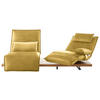 2-SITZER-SOFA in Echtleder Gelb  - Eichefarben/Gelb, Natur, Leder/Holz (240/63/115cm) - Koinor