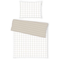 BETTWÄSCHE Tom Tailor Bettwäsche Renforcé 140/200 cm  - Beige/Weiß, Basics, Textil (140/200cm) - Tom Tailor