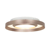LED-DECKENLEUCHTE 40/8 cm   - Champagner/Goldfarben, Design, Kunststoff/Metall (40/8cm) - Novel