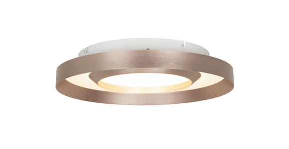 LED-DECKENLEUCHTE 40/8 cm   - Champagner/Goldfarben, Design, Kunststoff/Metall (40/8cm) - Novel