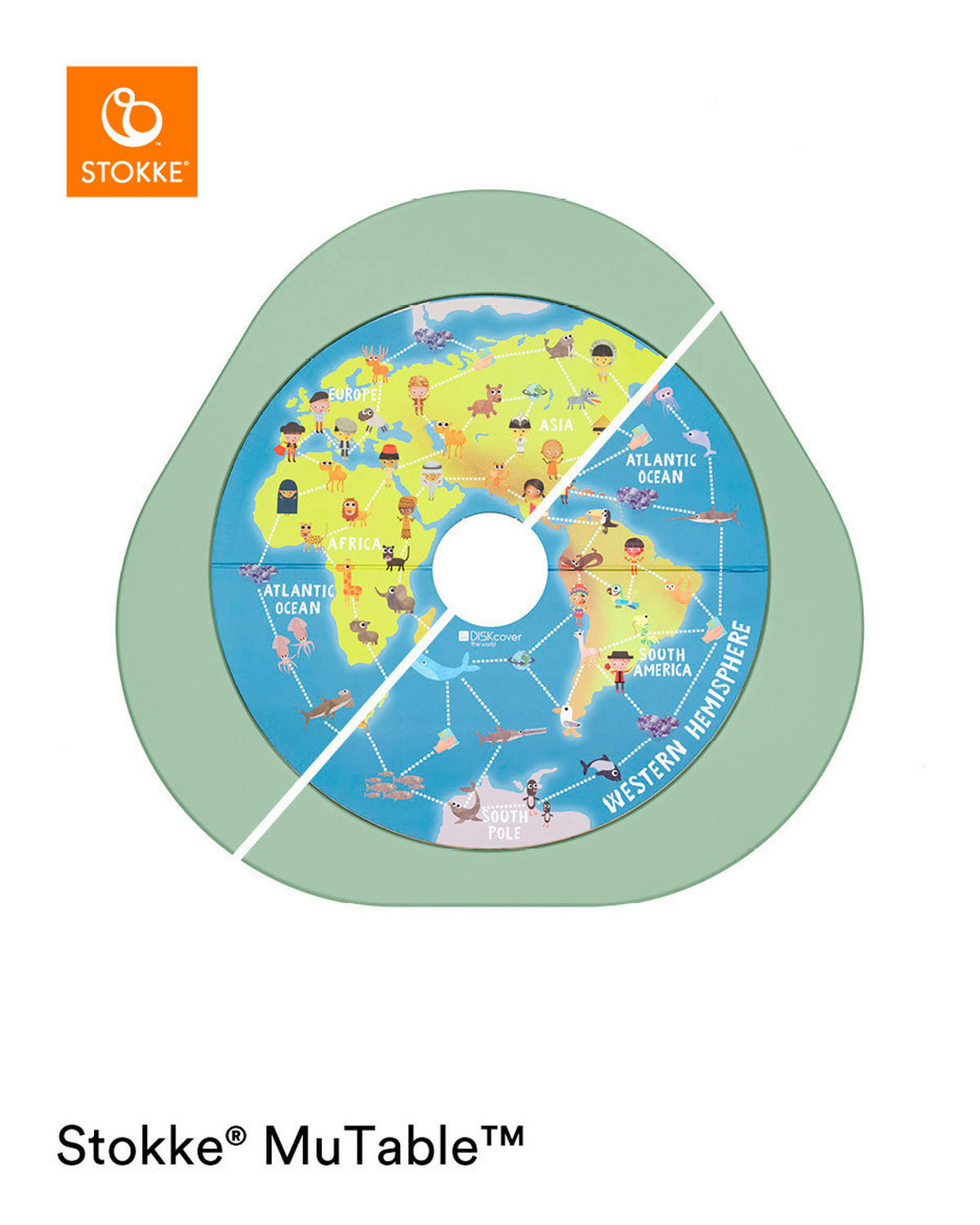 SPIELMATTE MuTable  - Multicolor, Basics, Karton/Holz (54/54/1cm) - Stokke