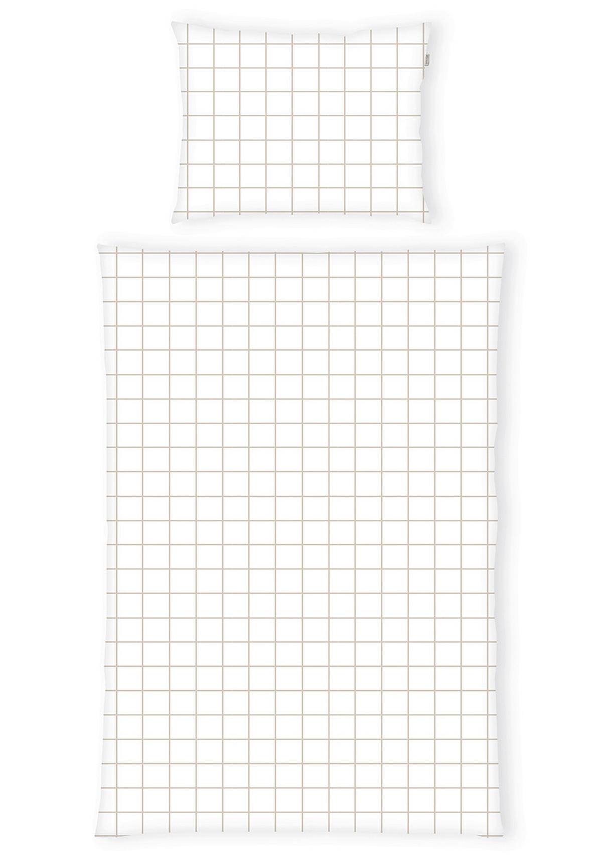 BETTWÄSCHE Tom Tailor Bettwäsche Renforcé 140/200 cm  - Beige/Weiß, Basics, Textil (140/200cm) - Tom Tailor