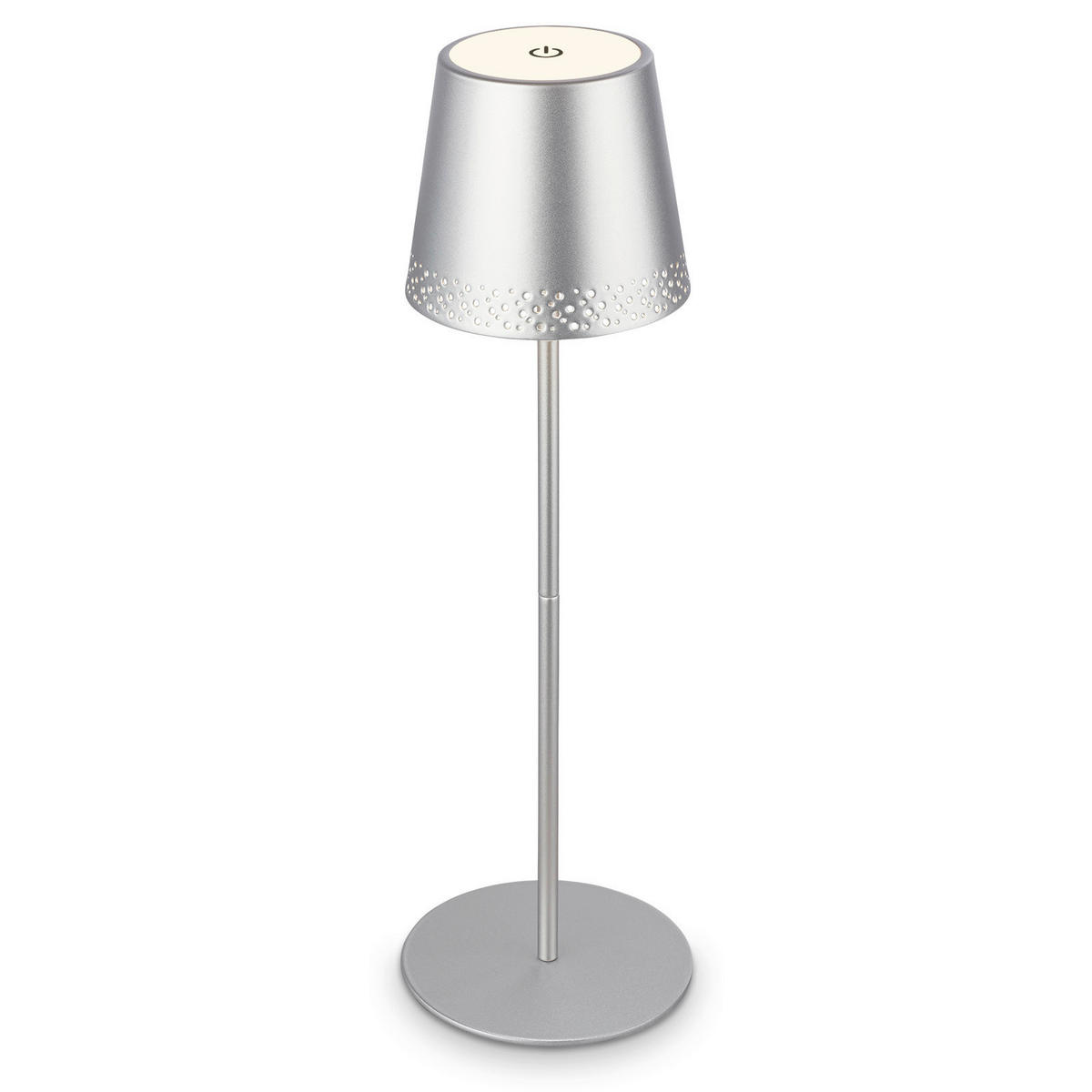 PUNJIVA STONA LAMPA - boja hroma, Trendi, metal (12/22-38cm)