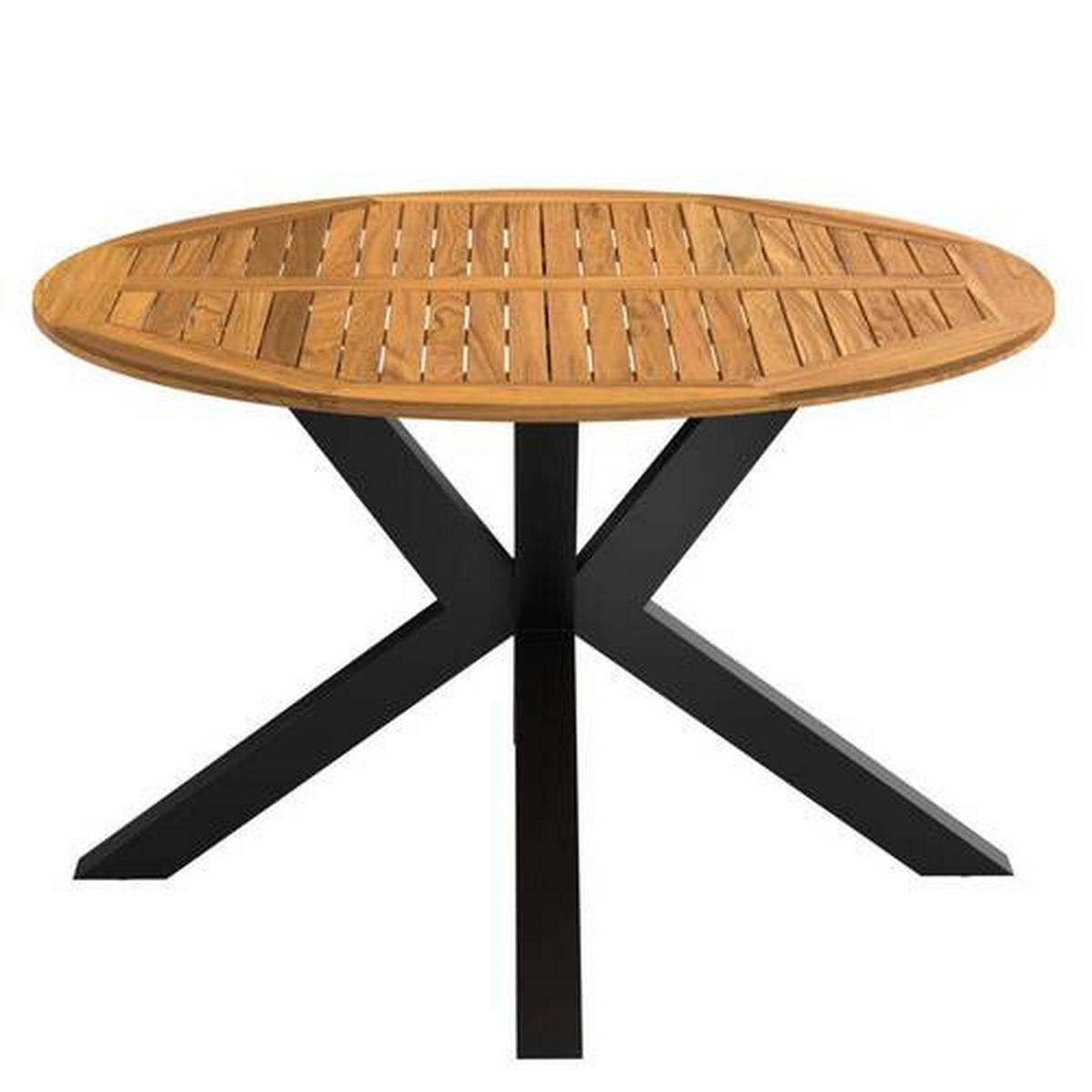 STOL VRTNI     crna, boje bagrema  drvo, metal  - boje bagrema/crna, Basics, drvo/metal (130/75/130cm) - Ambia Garden