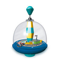 HANDKREISEL Eisenbahn Kreisel  - Blau, Basics, Kunststoff (23 cm/20,3 cm/20,4 cmcm) - alldoro