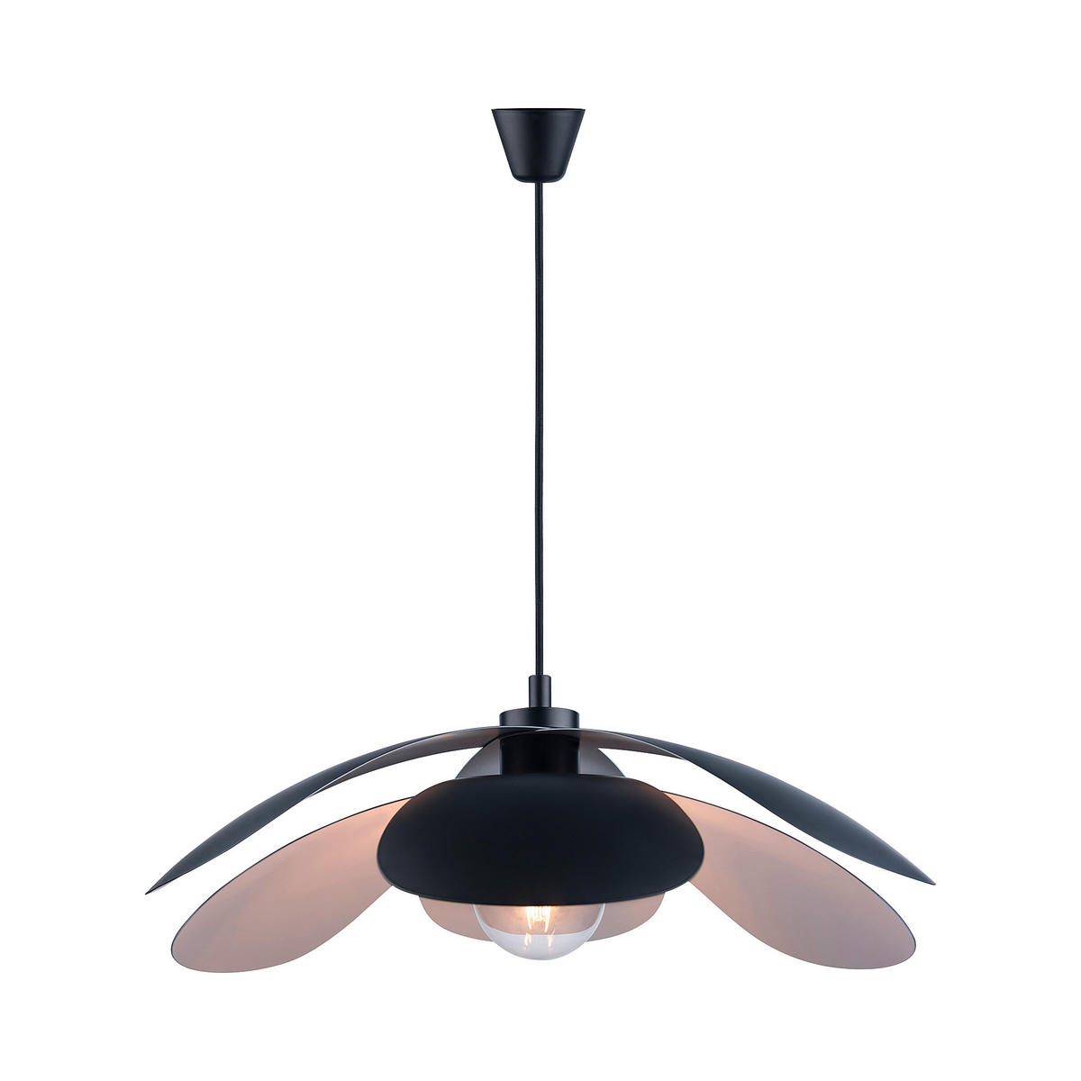 HÄNGELEUCHTE Maple  55 cm  - Schwarz, Design, Metall (55cm) - Nordlux