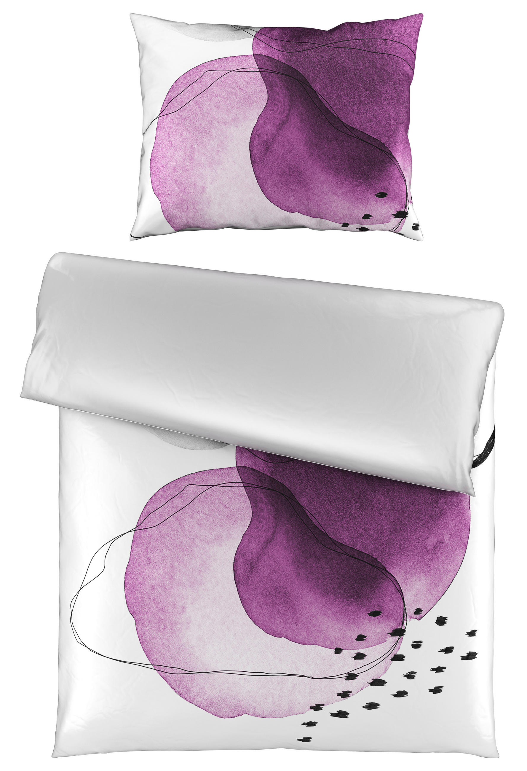 POSTELJINA SA DVA LICA MAGIC 140/200 cm saten lila  - lila, Trendi, tekstil (140/200cm) - Esposa