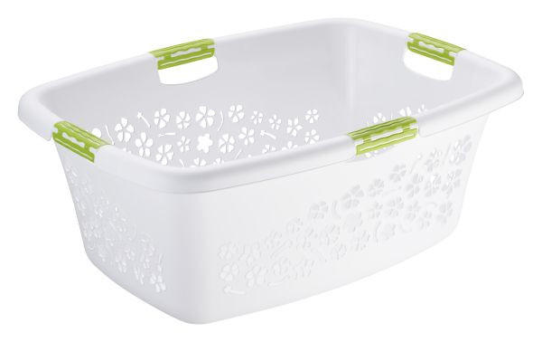 WÄSCHEKORB - Weiß, Basics, Kunststoff (65,1/48,6/26,2cm) - Rotho