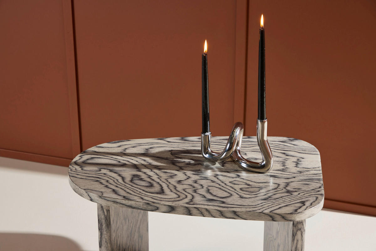 COUCHTISCH Pappel 70/45/40 cm oval Grau  - Grau, MODERN, Holz (70/45/40cm) - Livetastic