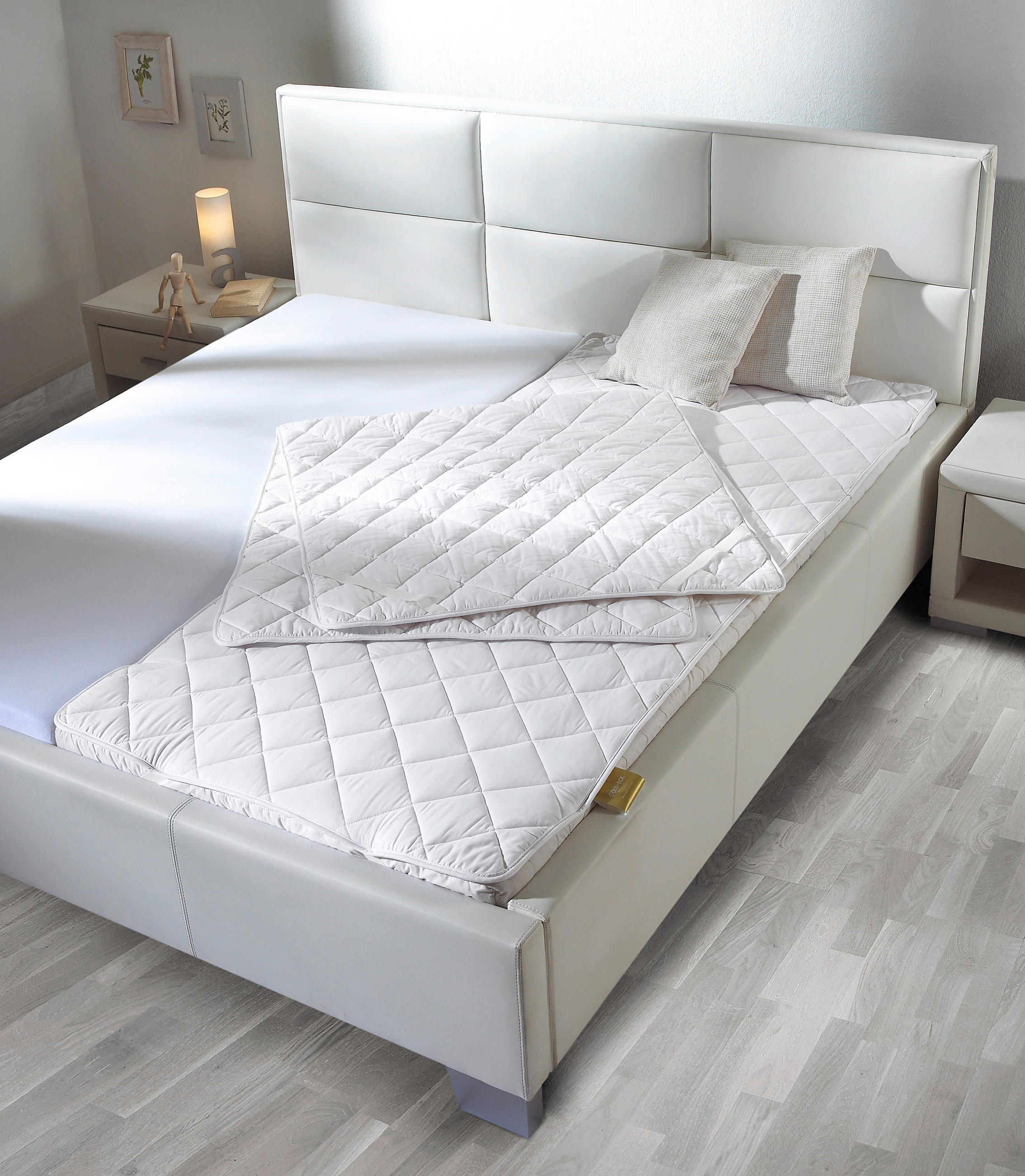 PODLOŽKA/CHRÁNIČ MATRACE, 160/200 cm - bílá, Basics, textil (160/200cm) - Sleeptex