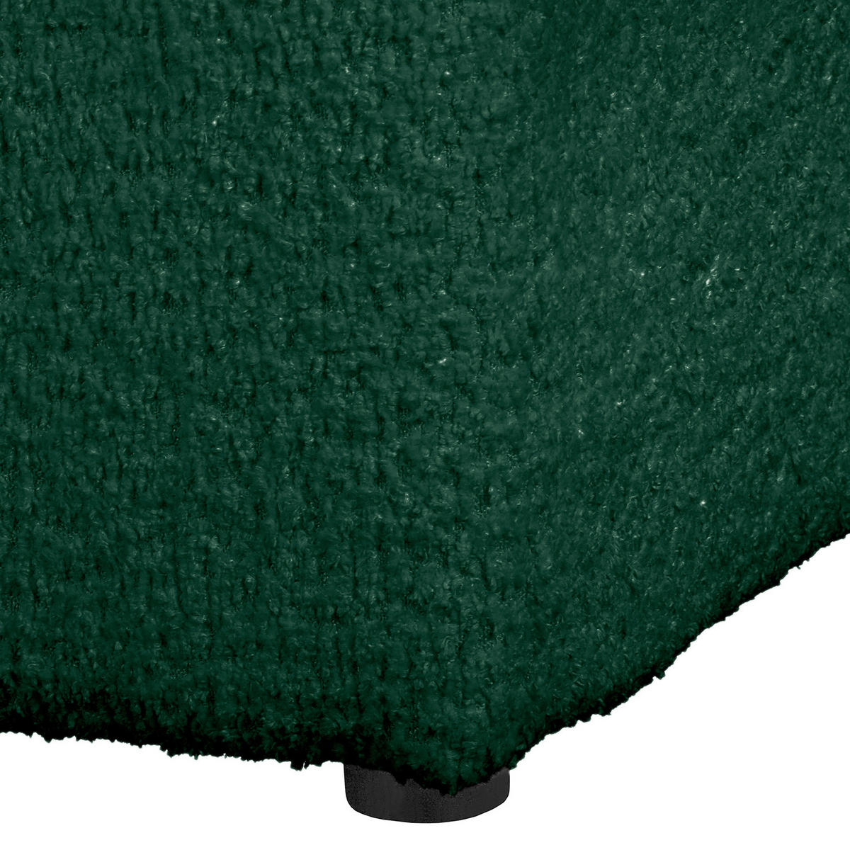 ECKSOFA Naomi in Chenille Grün Rückenkissen  284/243 cm  - Schwarz/Grün, Design, Kunststoff/Textil (284/243cm) - P & B
