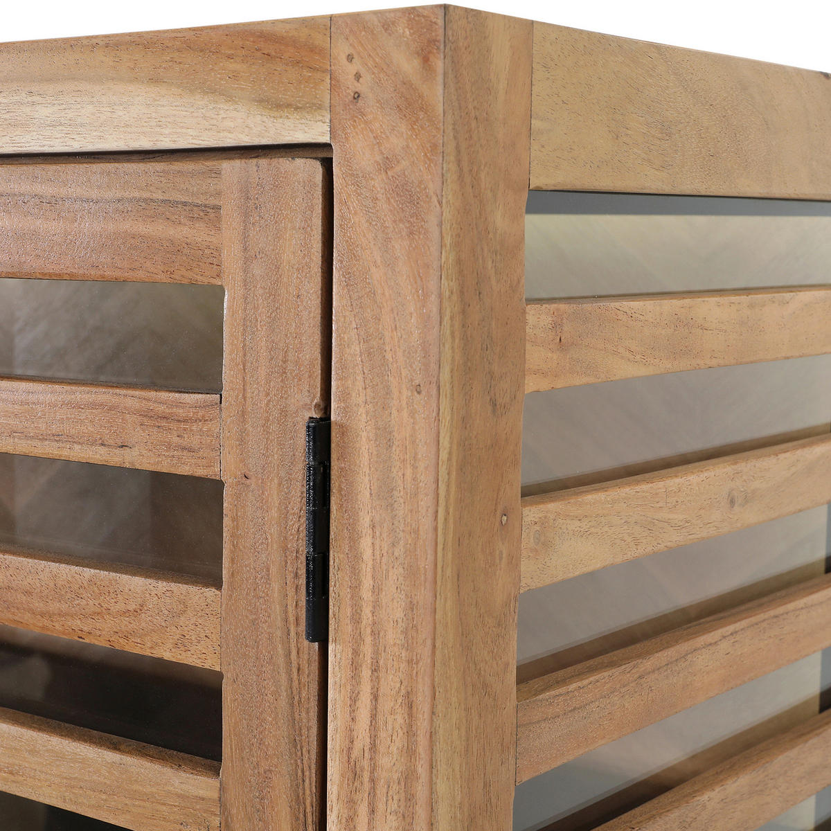 HIGHBOARD  in 100/160/43 cm  - Schwarz/Braun, LIFESTYLE, Glas/Holz (100/160/43cm) - Landscape