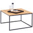 COUCHTISCH in Holz, Metall 70/70/42 cm - Eichefarben/Schwarz, Design, Holz/Metall (70/70/42cm) - Novel COUCHTISCH in Holz, Metall 70/70/42 cm - Eichefarben/Schwarz, Design, Holz/Metall (70/70/42cm) - Novel
