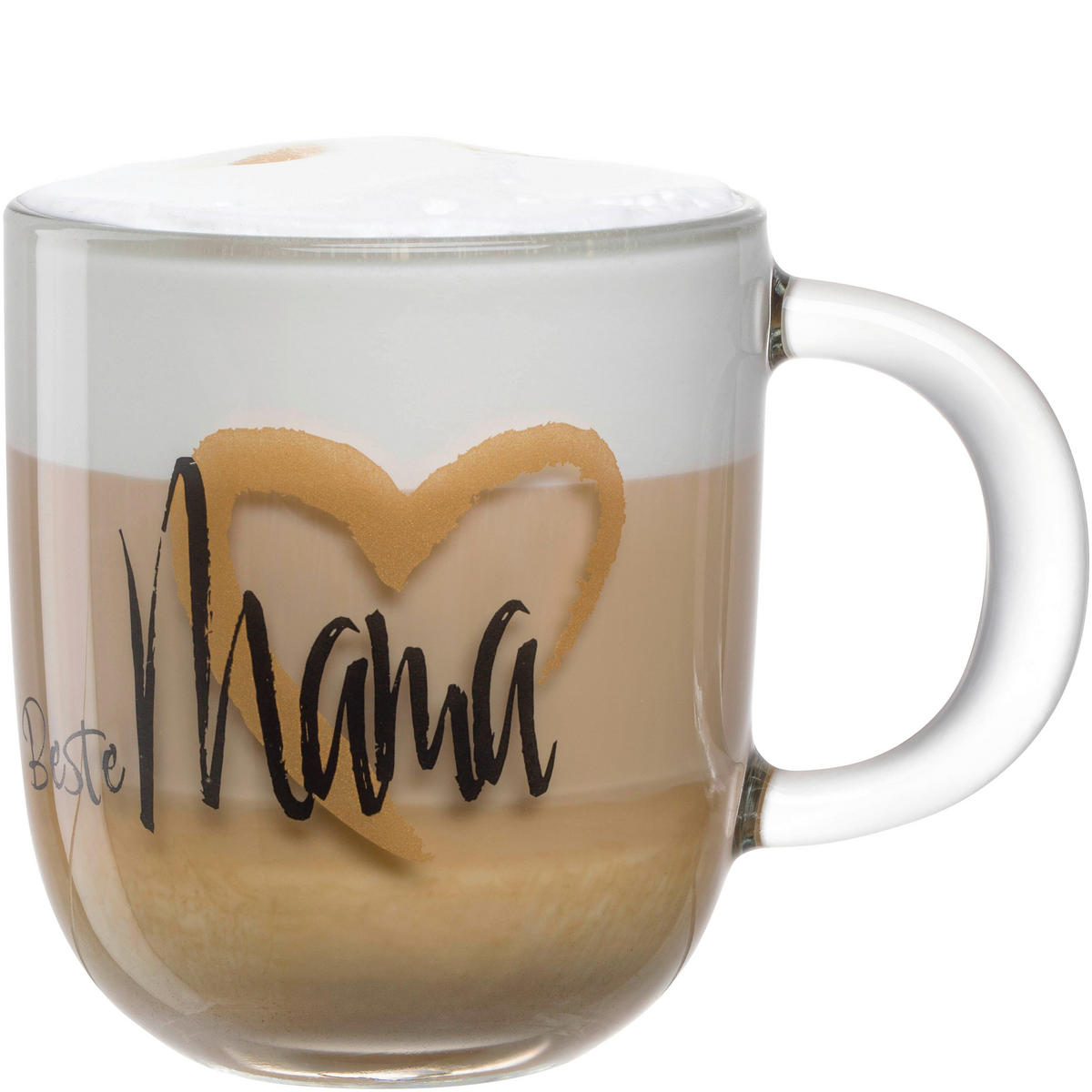 TASSE EMOZIONE 400 ml  - Transparent/Goldfarben, Basics, Glas (12,5/10,0/8,7cm) - Leonardo