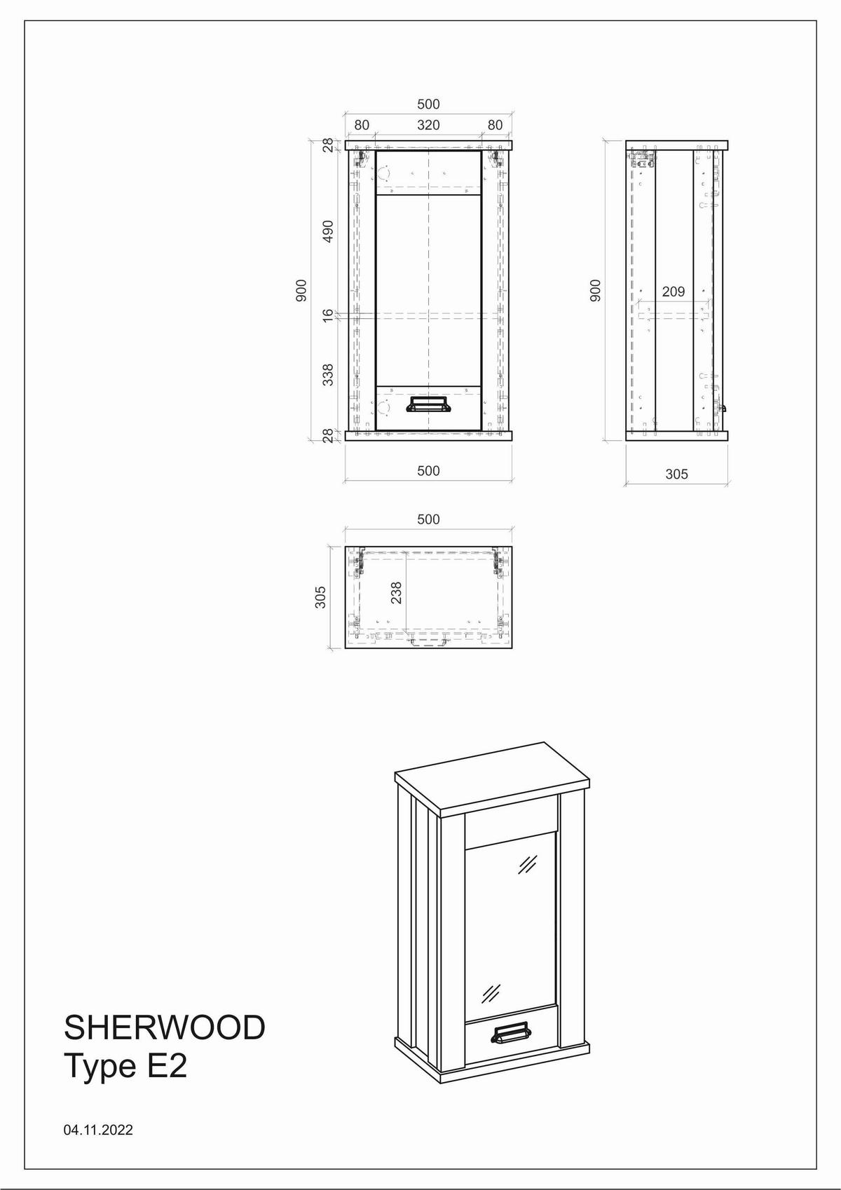 KÜCHENOBERSCHRANK 50/90/31 cm  in Anthrazit, Weiß  - Anthrazit/Schwarz, Trend, Glas/Holzwerkstoff (50/90/31cm) - MID.YOU