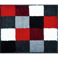 BIDET-VORLEGER Rot, Schwarz, Weiß 50/60 cm  - Rot/Schwarz, Basics, Kunststoff/Textil (50/60cm) - Grund