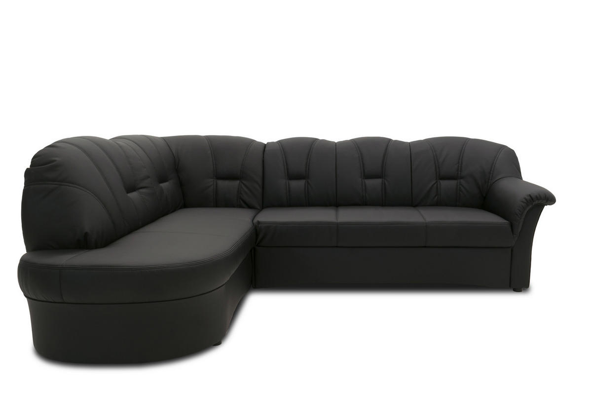 Freisteller von MID.YOU ECKSOFA Schwarz Lederlook.