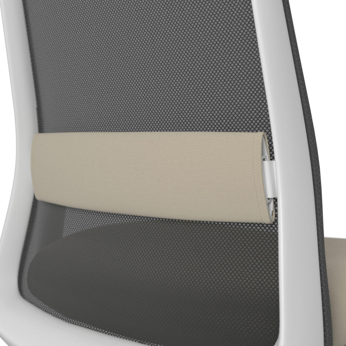 DREHSTUHL Schwarz, Weiß, Beige  - Beige/Schwarz, MODERN, Kunststoff/Textil (70/103-115/70cm)