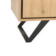 KOMMODE  in 110/78/40 cm  - Eichefarben/Schwarz, LIFESTYLE, Holzwerkstoff/Metall (110/78/40cm) - Xora