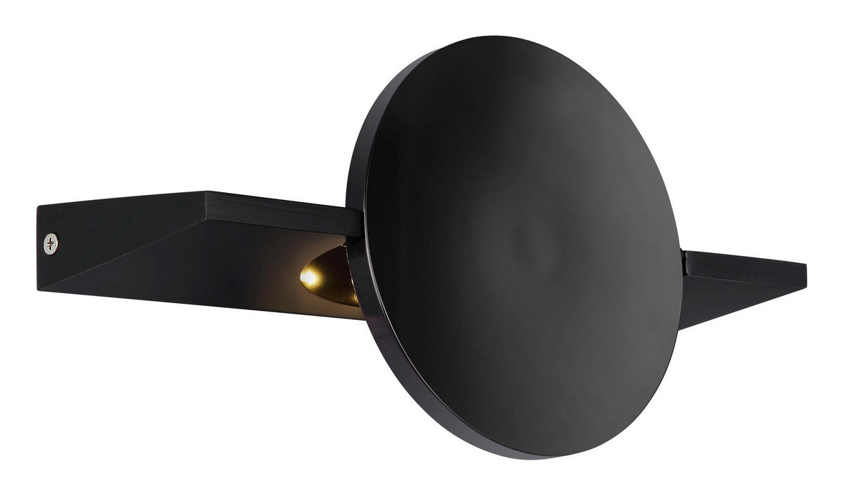 LED-WANDLEUCHTE Jasper 10/28 cm  - Schwarz, Design, Metall (10/28cm) - Globo