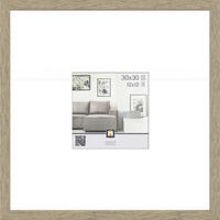RÁM NA OBRAZY, 1 foto 30 cm x 30 cm - farba duba, Basics, plast (32/32/2,5cm)