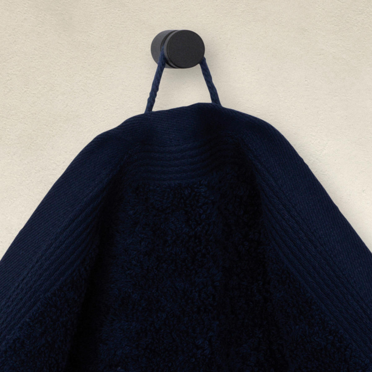 HANDTUCH Superwuschel Dunkelblau  - Dunkelblau, Basics, Textil (50/100cm) - Moeve