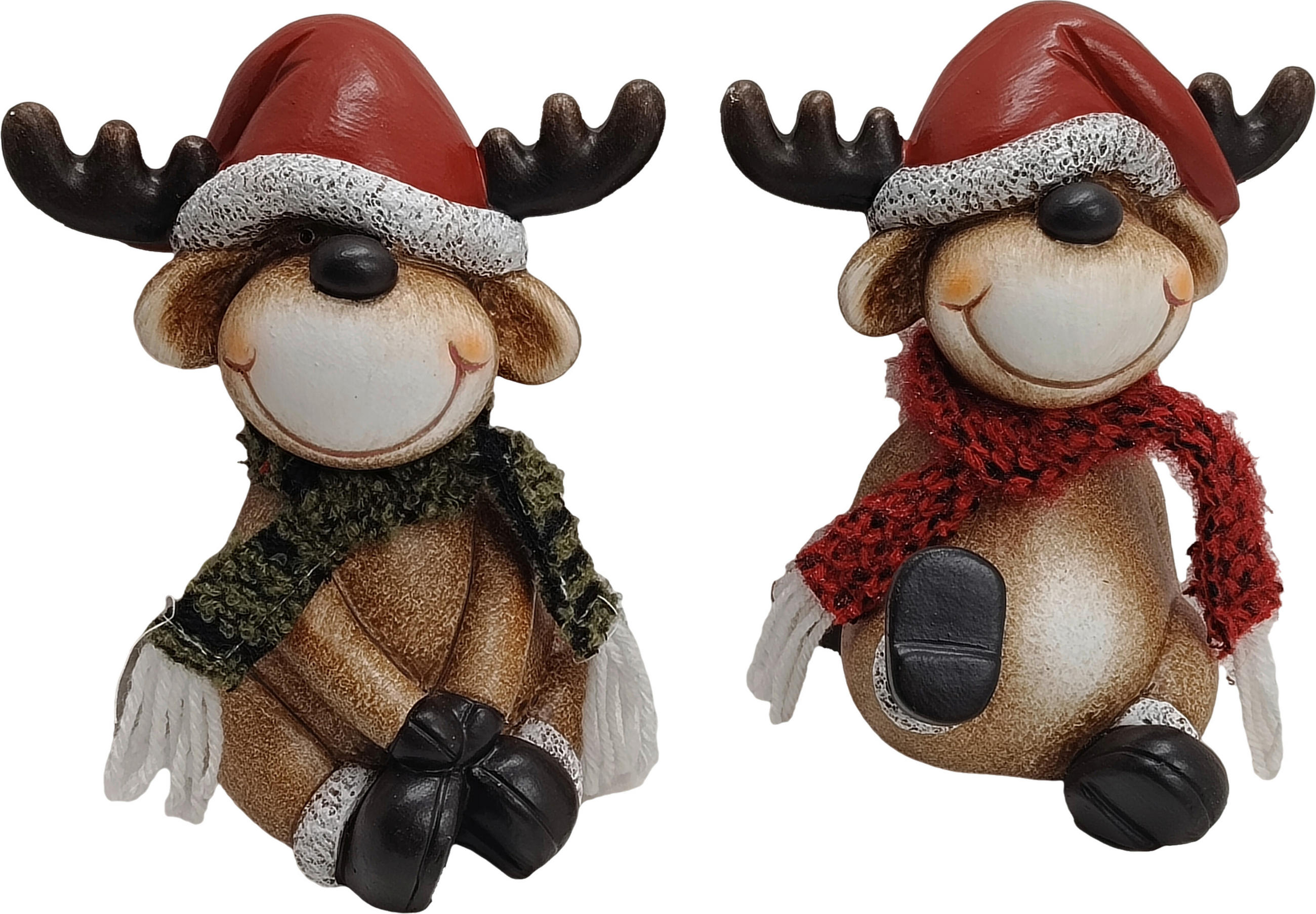 DEKORENTIER - Rot/Braun, Lifestyle, Kunststoff/Textil (15/17,5/13cm) - X-Mas