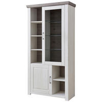 VITRINE  in Eichefarben, Pinienfarben - Eichefarben/Pinienfarben, LIFESTYLE, Glas/Holzwerkstoff (104,5/206,6/42,2cm) - Landscape