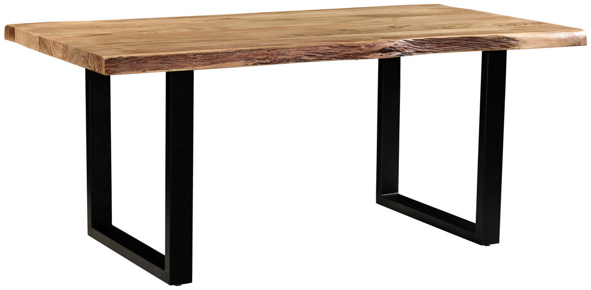 STOL ZA BLAGOVAONICU  crna, boje bagrema  drvo, metal      - boje bagrema/crna, Moderno, drvo/metal (180/90/76cm) - MID.YOU