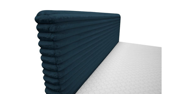 BOXBETT 160/200 cm in Blau - Blau/Schwarz, Design, Holz/Holzwerkstoff (160/200cm) - Xora
