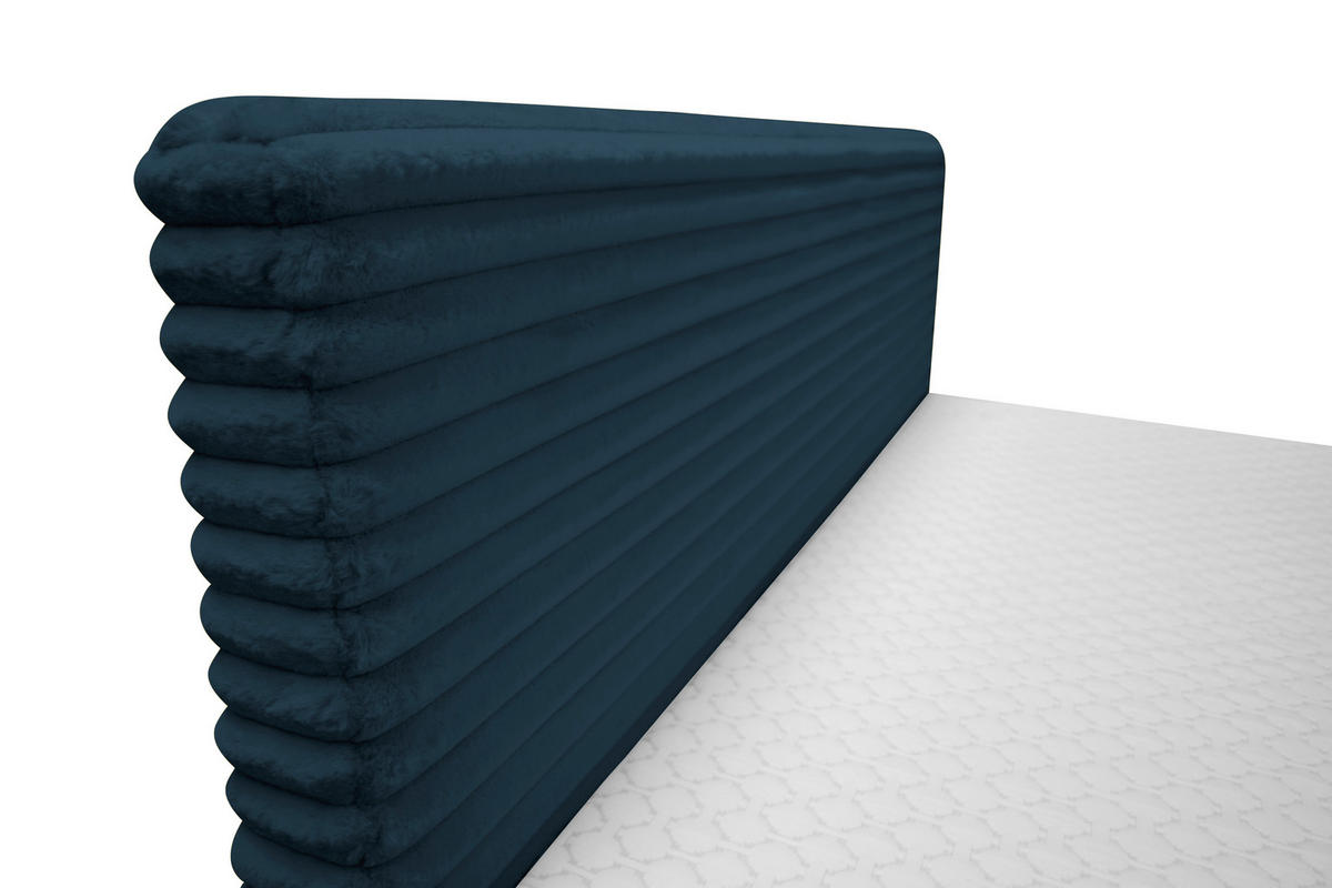 BOXBETT 160/200 cm  in Blau  - Blau/Schwarz, Design, Holz/Holzwerkstoff (160/200cm) - Xora
