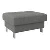HOCKER in Textil Dunkelgrau  - Dunkelgrau, Modern, Textil/Metall (90/44/73cm) - MID.YOU