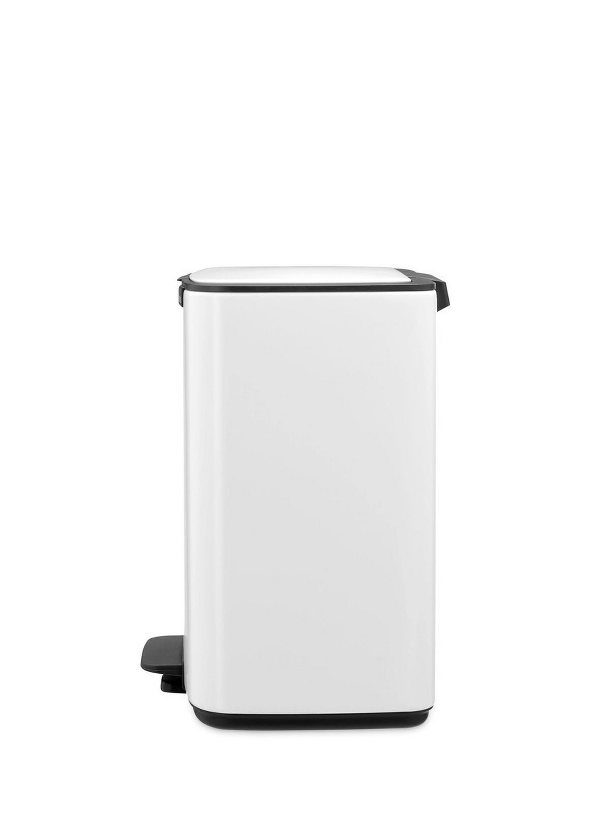 KOŠ S NOŽNOM PAPUČICOM  12 l  Bo  - bijela/antracit, Design, metal/plastika (29/36,5/25,5cm) - Brabantia