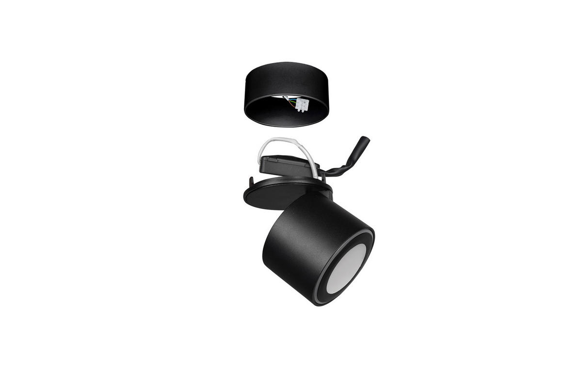 LED-STRAHLER - Schwarz, Trend, Metall (8,7/10,9cm)