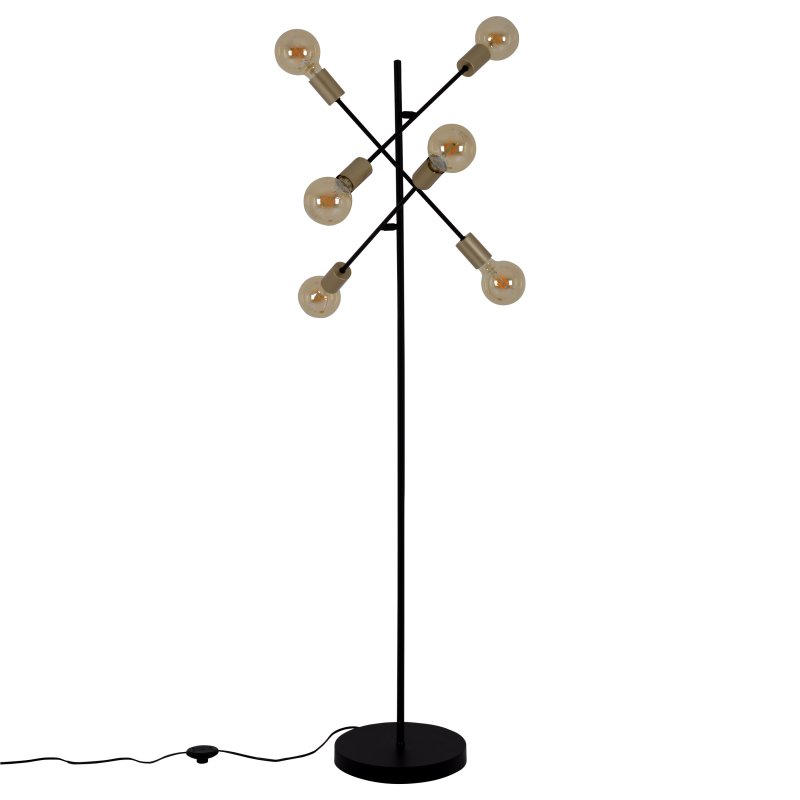 Näve Stehleuchte Modo Schwarz 150 cm